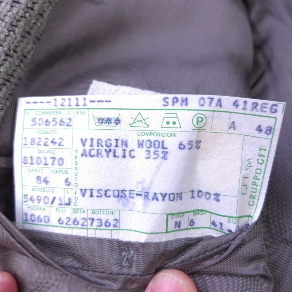 VTG Mani Sport Coat Size 41 Reg Jacket Wool Blend Saks Fifth Avenue Italy Knit